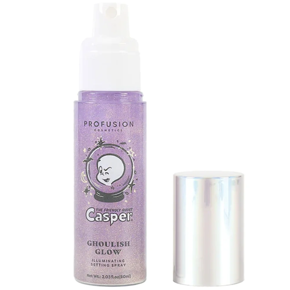 Casper the Friendly Ghost Illuminating Face Primer and Setting Spray Set Purple